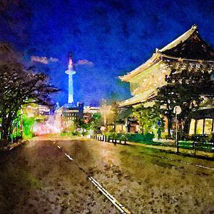 烏丸通、朝のあなた