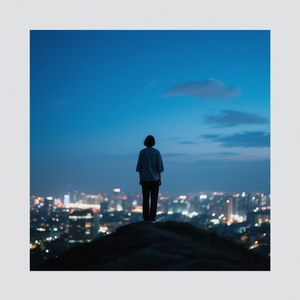 静かな空の下で