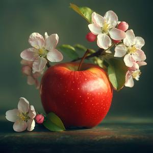 Яблуні білі в цвіту