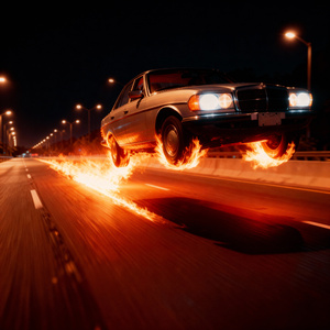 Я завожу старенький мерс