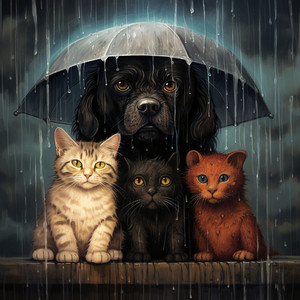 Armonía Binaural De Lluvia Para Perros