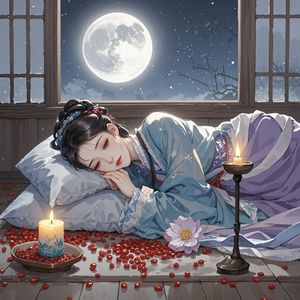 红豆枕月-许兆河