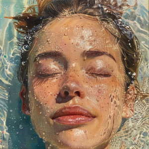 Superficie Reflectante Del Agua En Calma