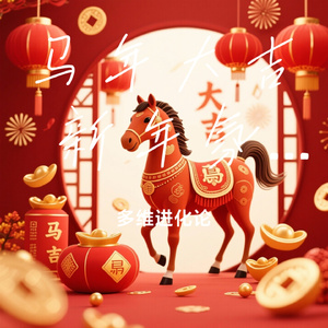马年大吉 新年氛围