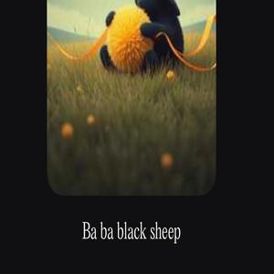 Ba ba Black sheep