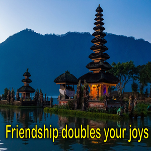 Friendship Doubles Your Joys