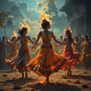 नाचते कदम, जलती आत्मा