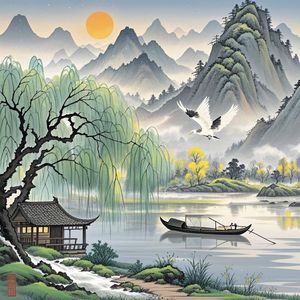 春山闲居图