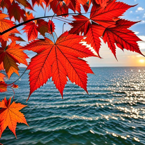 枫叶红似海