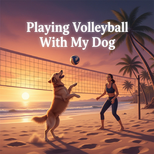 Playing Volleyball With My Dog