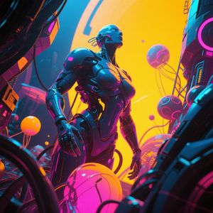 Walking down the neon street