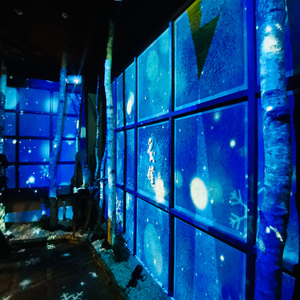 雪街夜色