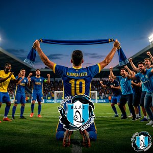 Azul, Branco e Preto - É o Aliança