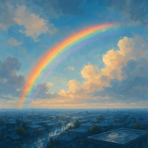 虹の手前で立ち止まる — Pausing Before the Rainbow