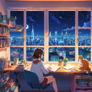 Study Lofi Groove Skyline