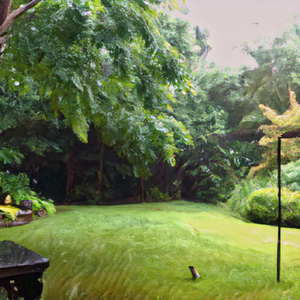 Birds Singing in the Backyard as It Rains