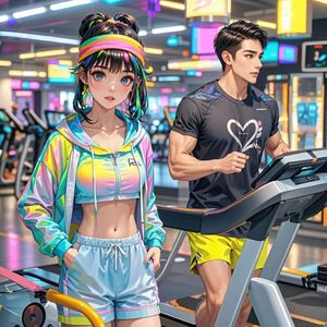 有个姑娘爱上跑步的你-白云