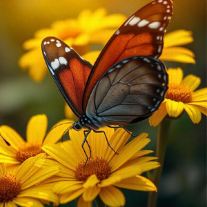 Butterfly in the morning