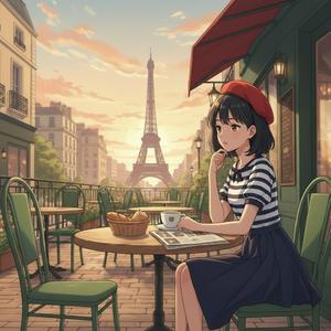 paris evening coffee