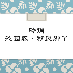吟诵 沁园春 精灵脚丫