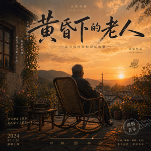 黄昏下的老人