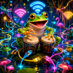 Frog on Speakerphone