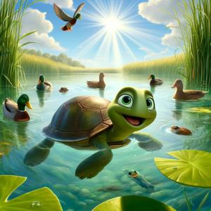 Timmy the European Pond Turtle (Emys orbicularis) Song for Kids [Educational]