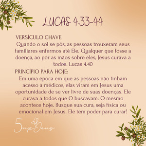 Leitura de Lucas 4.33-44
