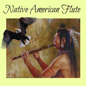 Native American Peace Flute in the Forest