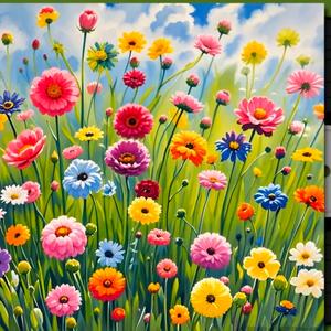 像花儿静静开放