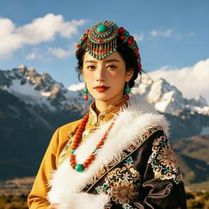 雪山下 的卓玛