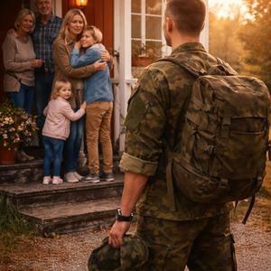 Leaving for the uniform