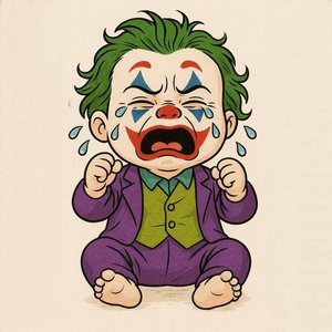 Coringa Louco Bebê de Pai