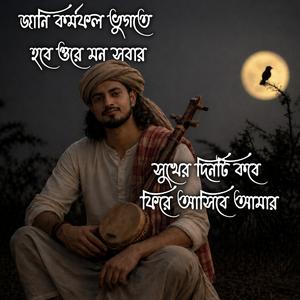 জানি কর্মফল ভুগতে হবে ওরে মন সবার, সুখের দিনটি কবে ফিরে আসিবে আমার