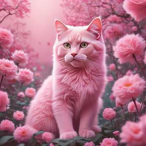 핑크빛 꿈꾸는 아기 고양이