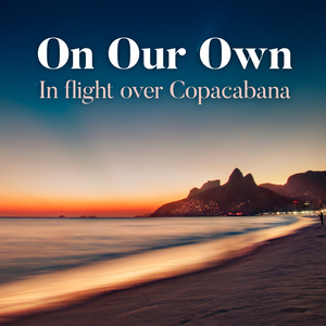 In flight over Copacabana