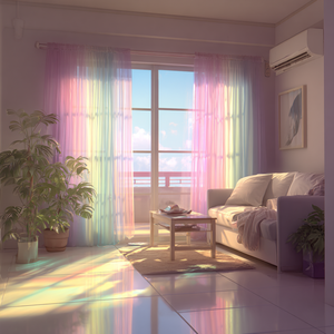 따뜻한 공기 속에서