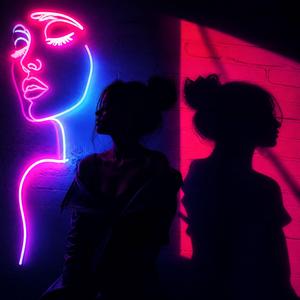 Neon Shadow Play