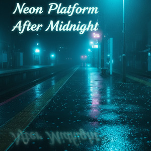 Neon Platform After Midnight