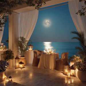 Amber Silk Evenings Above the Amalfi Coast
