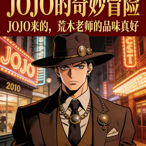 JOJO来的，荒木老师的品味真好