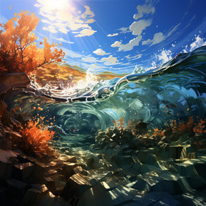 Mente Enfocada En Medio De Las Olas