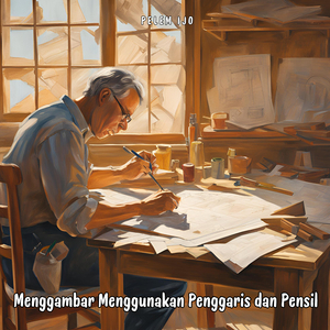 Menggambar Menggunakan Penggaris Dan Pensil