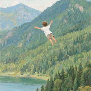 飘向辽阔的山林