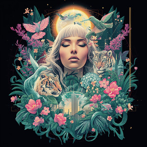 好きな色を塗っている