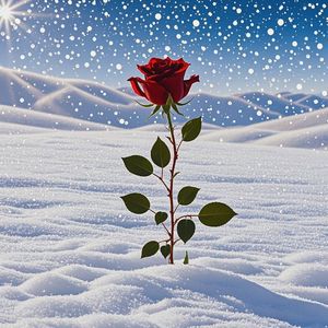 当雪花飘落