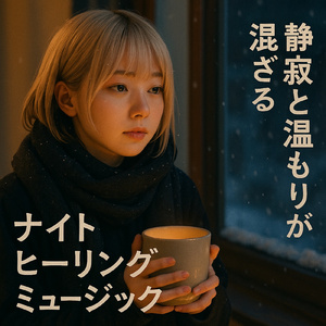 夜更けの雪景色と穏やかな眠り