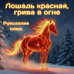 Лошадь красная, грива в огне