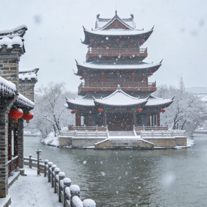 淮安下雪了