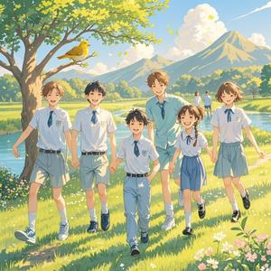 少年的春天在春游里